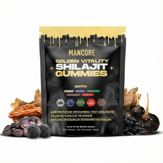 Mancore™ Shilajit  – Doğal Testosteron ve Performans Arttırıcı Gıda Takviyesi